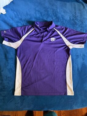 Kansas State Polo with White Side Panels